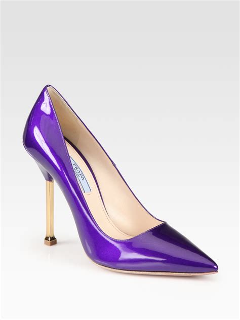 prada purple pumps|prada women's pumps.